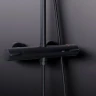 Душевая система Damixa Scandinavian Pure 936800300 с термостатом Черная матовая латунь на стену