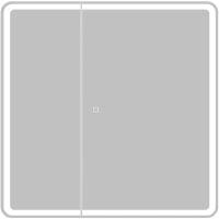 Зеркальный шкаф BelBagno Marino 80 SPC-MAR-800/800-2A-LED-TCH с подсветкой Белый МДФ / ЛДСП, стекло