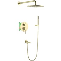 Душевая система Timo Saona SX-2379/17SM Золото матовое латунь встраиваемый
