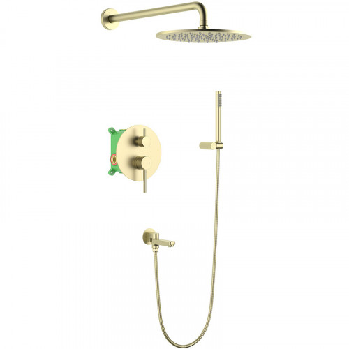 Душевая система Timo Saona SX-2379/17SM Золото матовое латунь встраиваемый