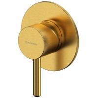 Смеситель для душа Whitecross Y brushed gold YSET02TOPGLB Брашированное золото латунь встраиваемый