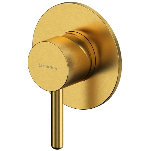 Смеситель для душа Whitecross Y brushed gold YSET02TOPGLB Брашированное золото латунь встраиваемый