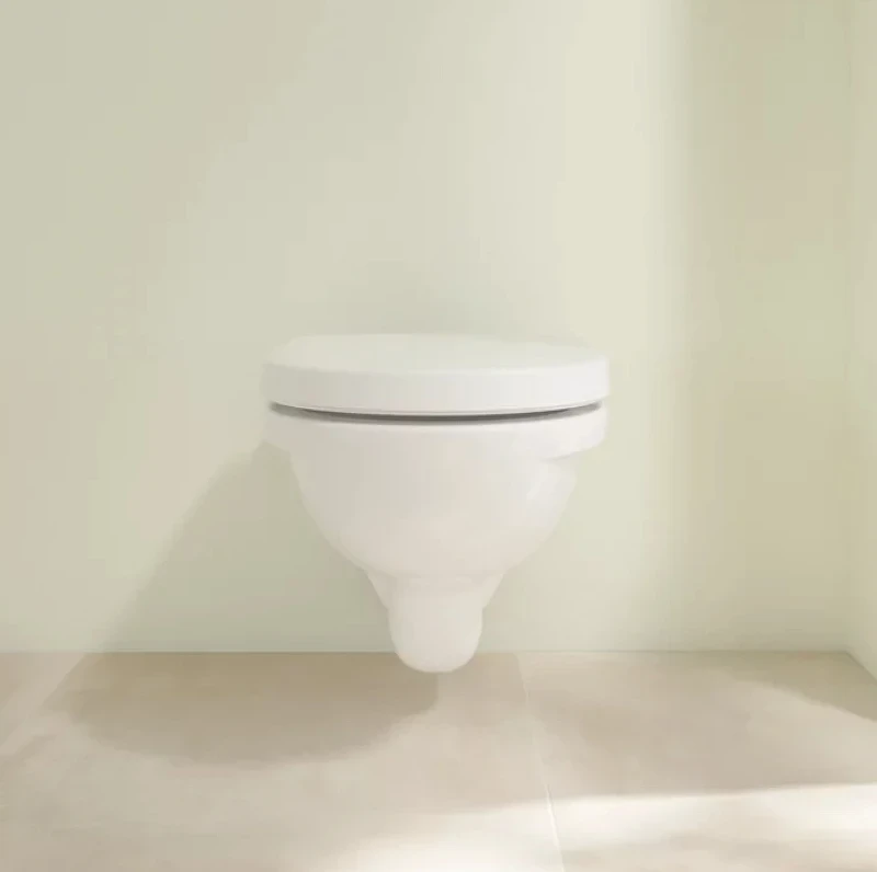 Комплект унитаза Villeroy&Boch O Novo 5660H101 с инсталляцией Tece Profil 9400412 с сиденьем Микролифт и клавишей смыва Хром глянцевый