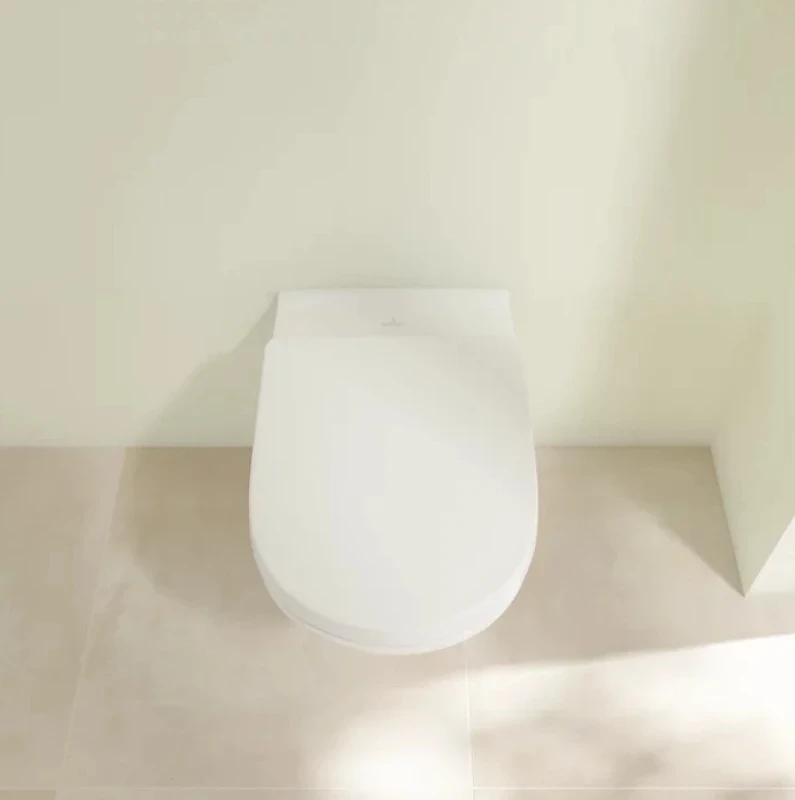 Комплект унитаза Villeroy&Boch O Novo 5660H101 с инсталляцией Tece Profil 9400412 с сиденьем Микролифт и клавишей смыва Хром глянцевый