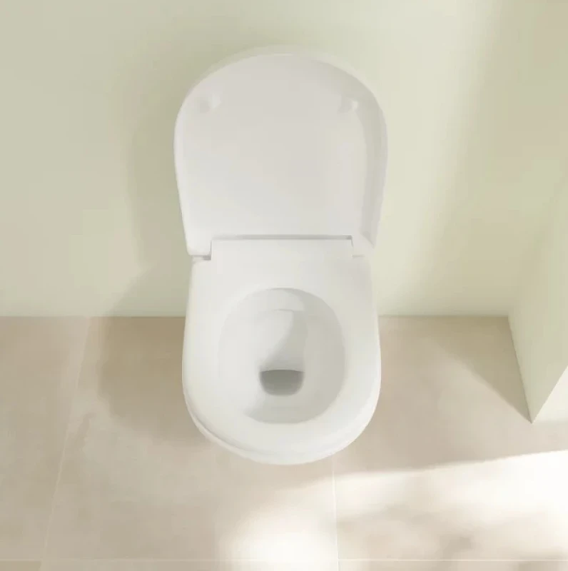 Комплект унитаза Villeroy&Boch O Novo 5660H101 с инсталляцией Tece Profil 9400412 с сиденьем Микролифт и клавишей смыва Хром глянцевый