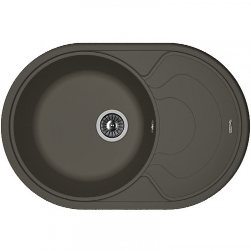 Кухонная мойка Florentina Родос-760 20.140.D0760.302 Антрацит искусственный камень (литьевой мрамор) встраиваемый