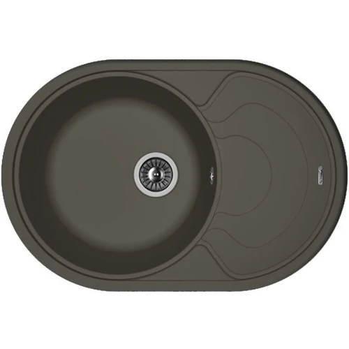 Кухонная мойка Florentina Родос-760 20.140.D0760.302 Антрацит искусственный камень (литьевой мрамор) встраиваемый