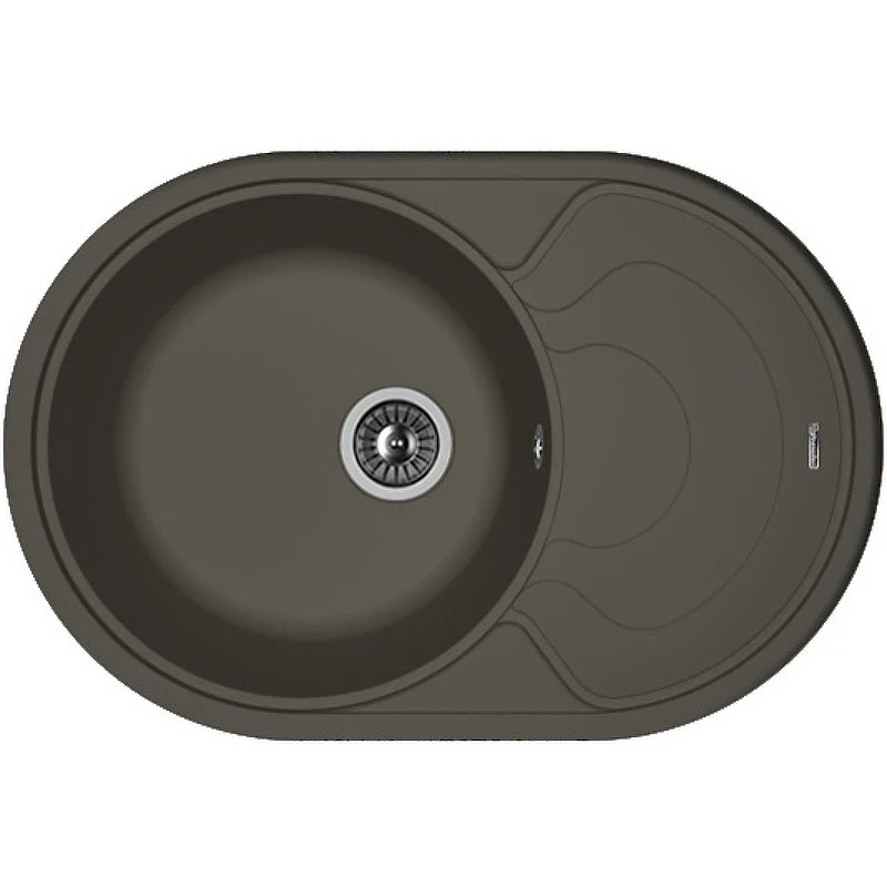 Кухонная мойка Florentina Родос-760 20.140.D0760.302 Антрацит искусственный камень (литьевой мрамор) встраиваемый