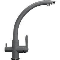 Смеситель для кухни Ulgran Classic U-017-342 Графит латунь