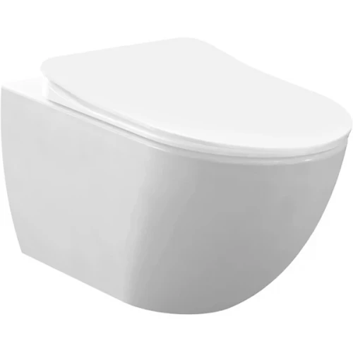 Унитаз Creavit Free FE320-11MB00E-0000 подвесной Белый матовый без сиденья фарфор подвесной