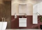 Зеркальный шкаф Roca Oleta 60 L A857645501 с подсветкой Белый матовый