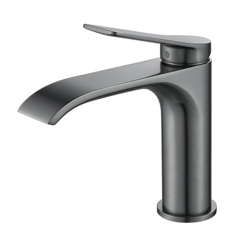 Смеситель для раковины Shevanik S4101T цвет Оружейная сталь