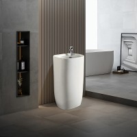 Раковина Vincea 50 VBS-2P202 Белая фарфор напольный