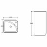 Раковина Vincea 50 VBS-2P202 Белая фарфор напольный