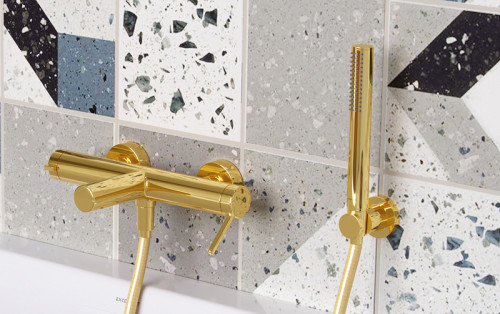 Смеситель для ванны Excellent Pi Arex AREX.1205GL Золото на стену