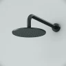 Верхний душ AM.PM Gem F0590022 Черный матовый латунь на стену