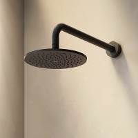 Верхний душ AM.PM Gem F0590022 Черный матовый латунь на стену