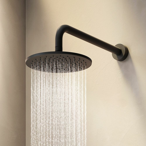 Верхний душ AM.PM Gem F0590022 Черный матовый латунь на стену