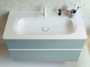 Тумба с раковиной Burgbad Fiumo 120 SFXN122F3957FOT55G0223C0001*1 подвесная Eisblau Softmatt