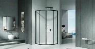 Душевой уголок Good Door Cofe R-100-C-B 100x100 КФ00003 профиль Черный стекло прозрачное