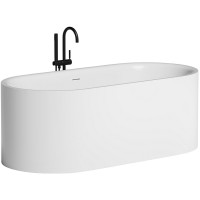 Ванна из искусственного камня Salini Perla 170х80 1049101G Белая глянцевая