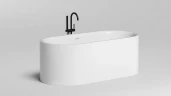 Ванна из искусственного камня Salini Perla 170х80 1049101G Белая глянцевая