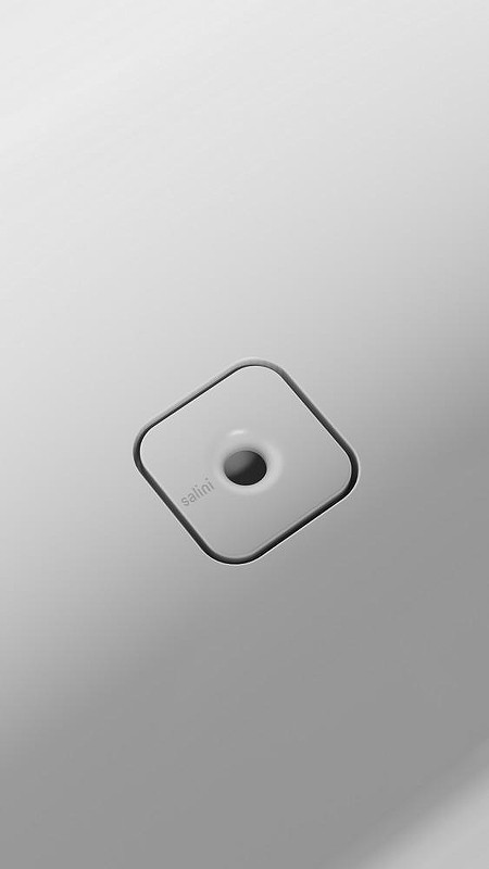 Ванна из искусственного камня Salini Perla 170х80 1049101G Белая глянцевая