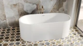 Ванна из искусственного камня Salini Perla 170х80 1049101G Белая глянцевая