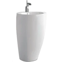Раковина beWash Lusso 55 BK5552FB041 Белый глянец фарфор напольный
