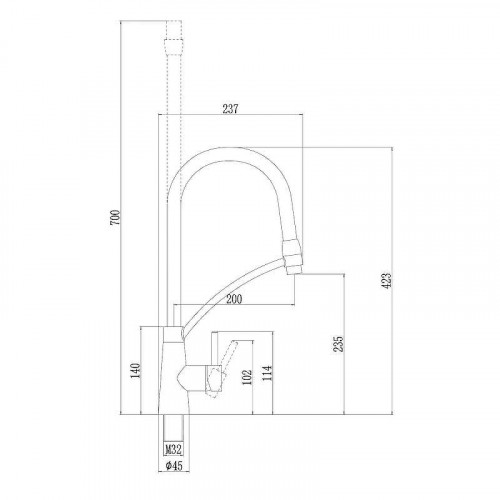 Смеситель для кухни Fmark FS8255-H цвет Черный
