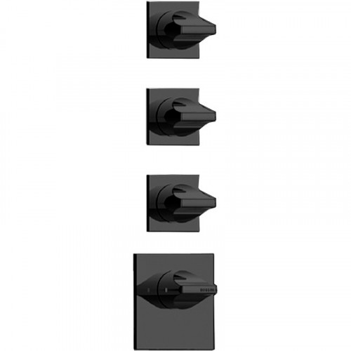 Смеситель для душа Bossini Apice Z035205.073 с термостатом Черный матовый латунь встраиваемый