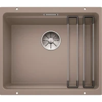 Кухонная мойка Blanco Etagon 500-U Silgranit 522234 Серый беж искусственный камень (литьевой мрамор) встраиваемый