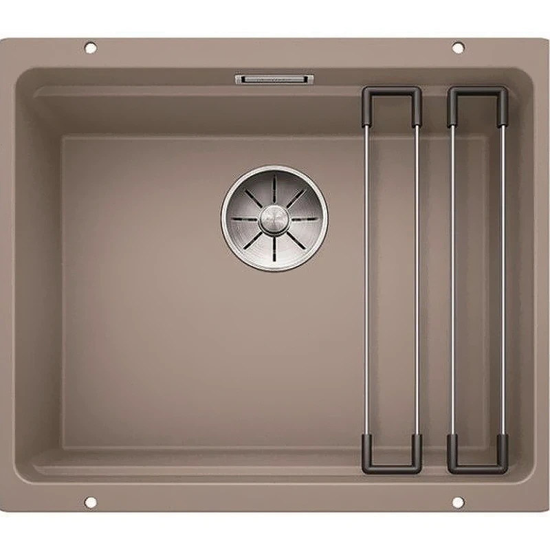 Кухонная мойка Blanco Etagon 500-U Silgranit 522234 Серый беж искусственный камень (литьевой мрамор) встраиваемый