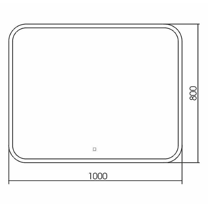 Зеркало Silver Mirrors Стив 100 ФР-00001304 с подсветкой с сенсорным выключателем и диммером