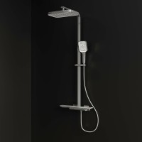 Душевая система RGW Shower Panels SP-34 51140134-01 с термостатом Хром латунь на стену