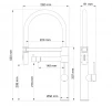 Смеситель для кухни Wonzon & Woghand WW-88458007-MB цвет Черный матовый