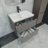 Тумба под раковину Caprigo Forte 65 36110-SF025 подвесная цвет Айрон