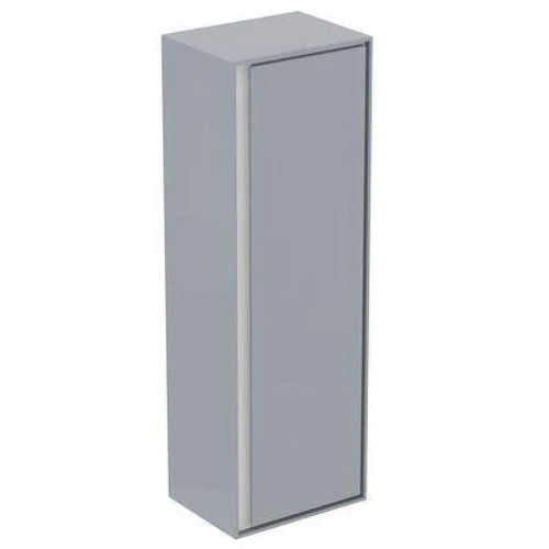 Шкаф пенал Ideal Standard Connect Air 40 E0834EQ подвесной цвет Glossy Light Grey + Matt White (Светло-серый глянцевый + Белый матовый)