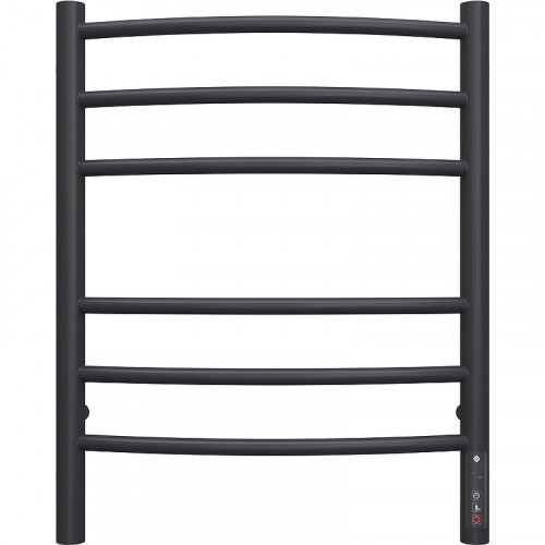 Электрический полотенцесушитель Terminus Классик П6 450х600 КС 9005 4670078527578 Черный матовый нержавеющая сталь