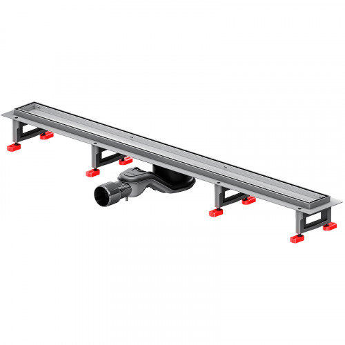 Душевой лоток AM.PM MasterFlow 90 W01SC-U11-090-04SB с решеткой Хром матовый / под плитку Tile