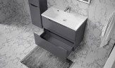 Тумба под раковину Raval Wector 80 Wct.01.80/P/A/MD подвесная цвет Антрацит
