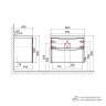 Тумба под раковину Raval Wector 80 Wct.01.80/P/A/MD подвесная цвет Антрацит