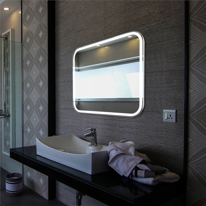 Зеркало Silver Mirrors Стив Neo 80 LED-00002913 с подсветкой с бесконтактным выключателем стекло