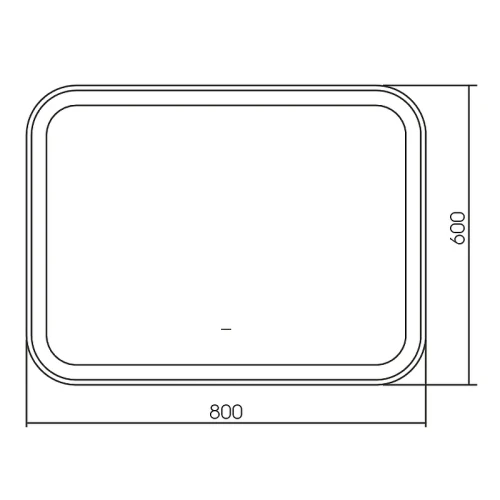 Зеркало Silver Mirrors Стив Neo 80 LED-00002913 с подсветкой с бесконтактным выключателем стекло