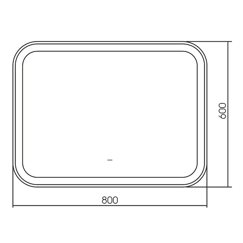 Зеркало Silver Mirrors Стив Neo 80 LED-00002913 с подсветкой с бесконтактным выключателем стекло