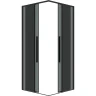 Душевой уголок Grossman Galaxy 90х90 300.K33.01.9090.21.10 профиль Черный матовый стекло тонированное
