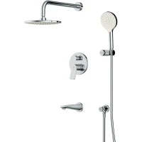 Душевая система AM.PM X-Joy FB85A3RH10 Хром латунь встраиваемый