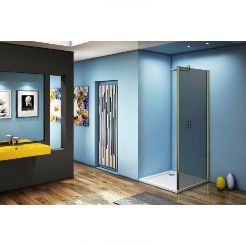 Душевая стенка Good Door Jazze SP-80-B-BR 80 профиль Бронза стекло тонированное