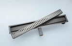 Душевой лоток Gappo G86007-39 с решеткой Оружейная сталь