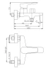 Смеситель для ванны BelBagno Ancona ANCONA-VAS-CRM